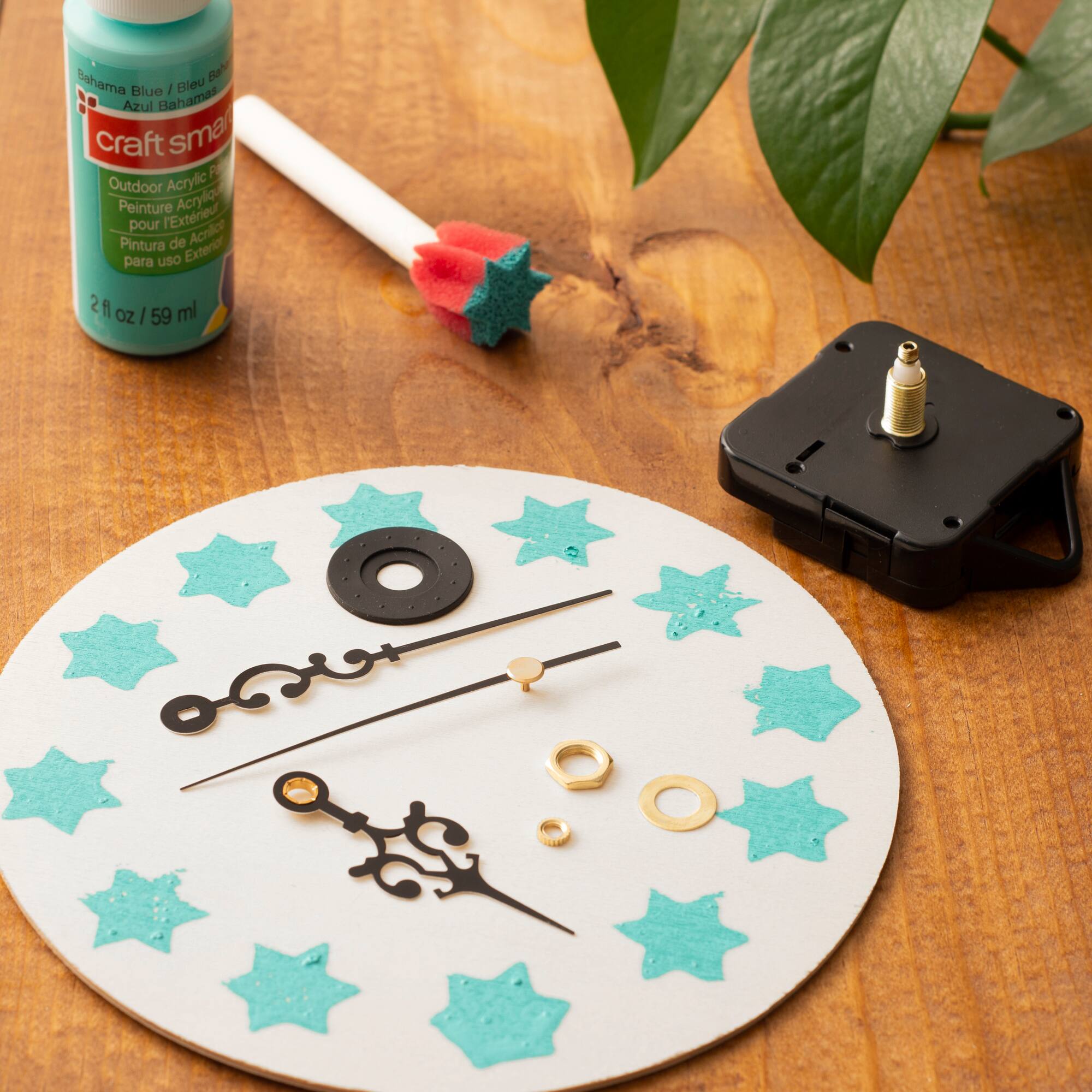 6 Pack: 3/8" Clock Movement Kit with Black Hands by Make Market®